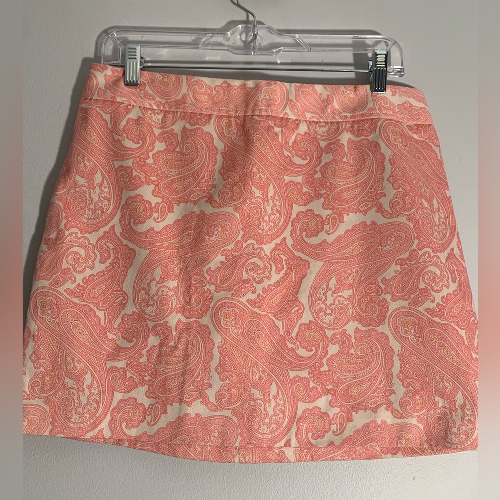 J. Crew Paisley‎ Mini Skirt Size 8